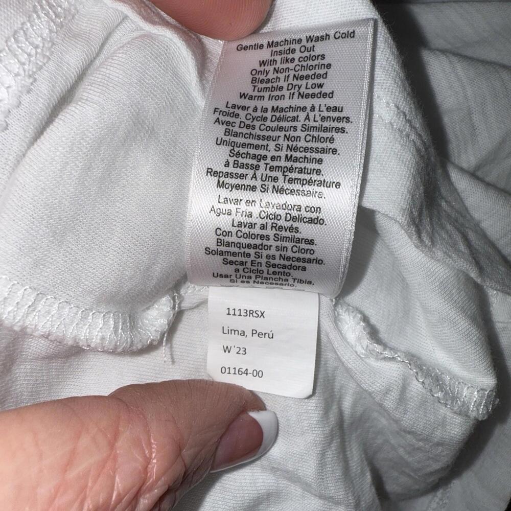 Anthropologie Nation LTD Puff Sleeve Quiet Luxury Minimalist Cotton Blouse Small - Picture 4 of 14